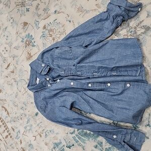 Boys Button Down Long Sleeve Dress Shirt Size 8